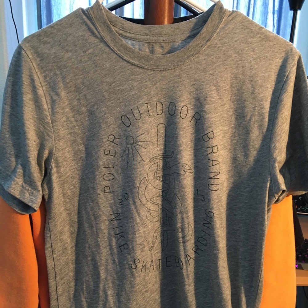Grey Nike Skateboarding Short Sleeve Shirt